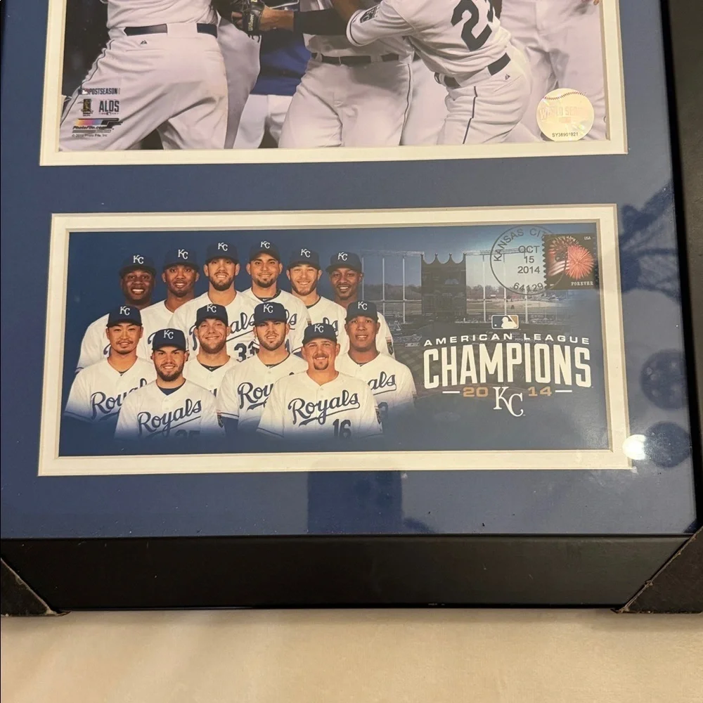 NEW! Framed 2014 Kansas City Royals Championship Photo Collage